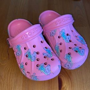 🦄 Toddler girl unicorn Crocs